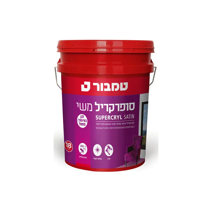 צבע אקרילי סופרקריל משי טמבור